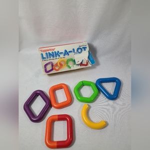 Vintage Tupperware Tupper Toys Link -A -Lot Learning Toy With Original Box